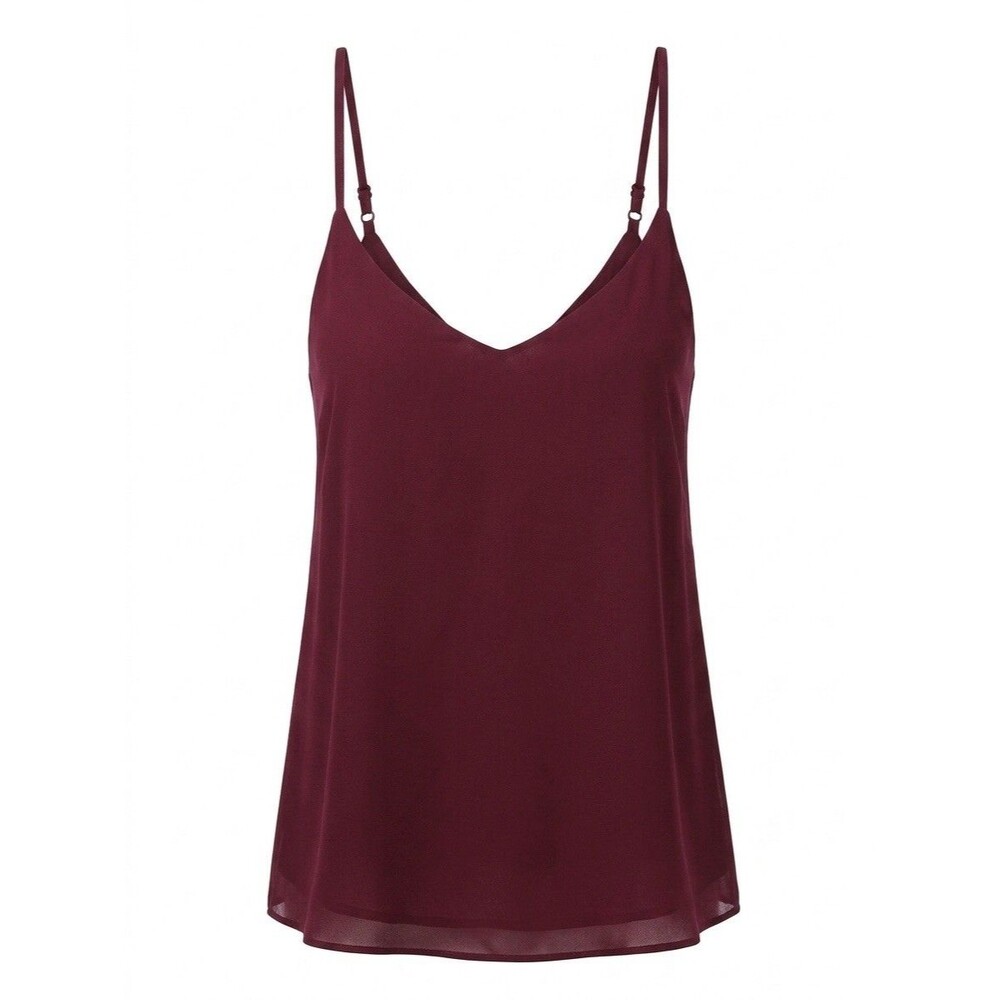 Torrid Woman’s Spaghetti Strap Blouse Size 4 Burgundy